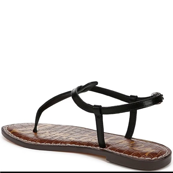 Sam Edelman Black and Brown Sandals with Ankle Wrap - Picture 10 of 13